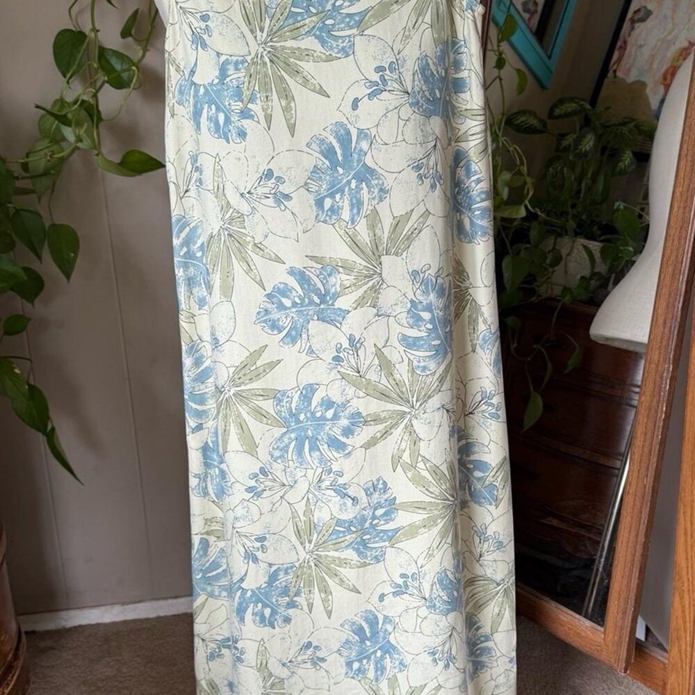 Light Green Tropical Pattern - image 5